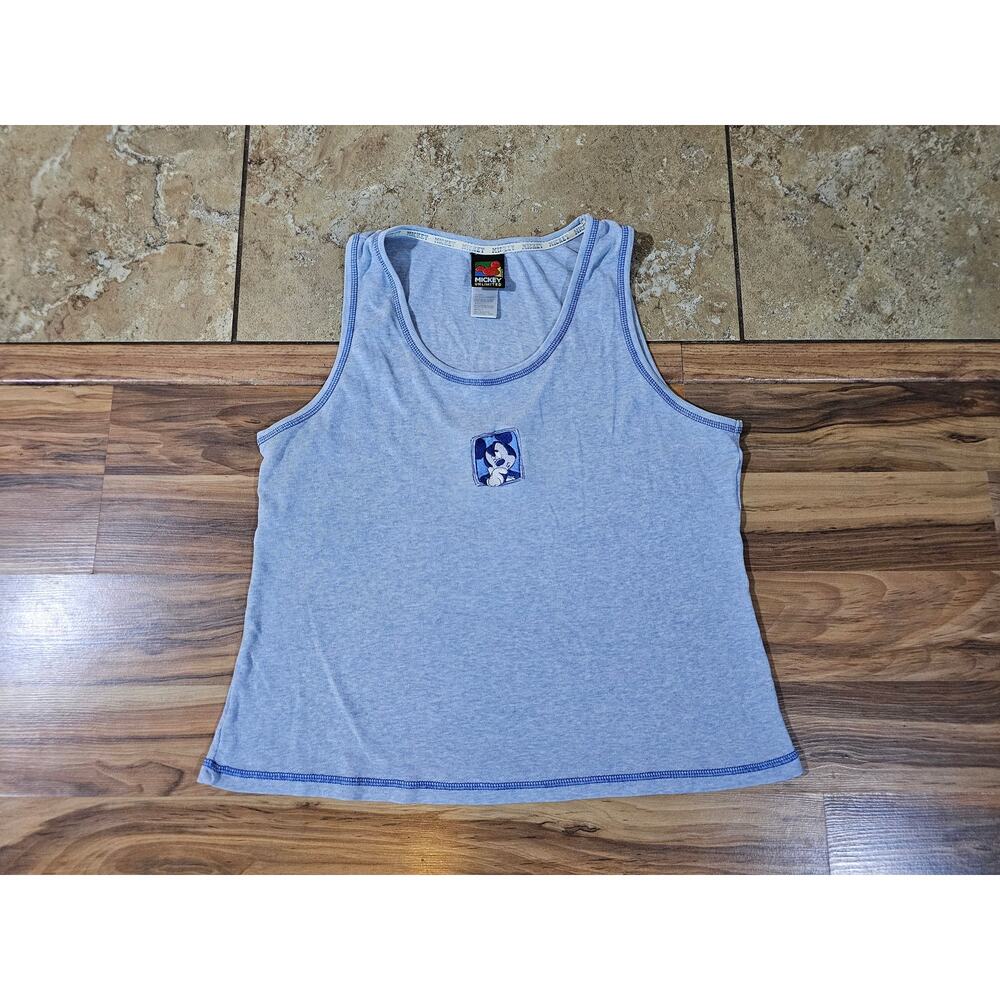 Mickey Mouse Tank Top Shirt, Blue Youth Sz L? 1990s